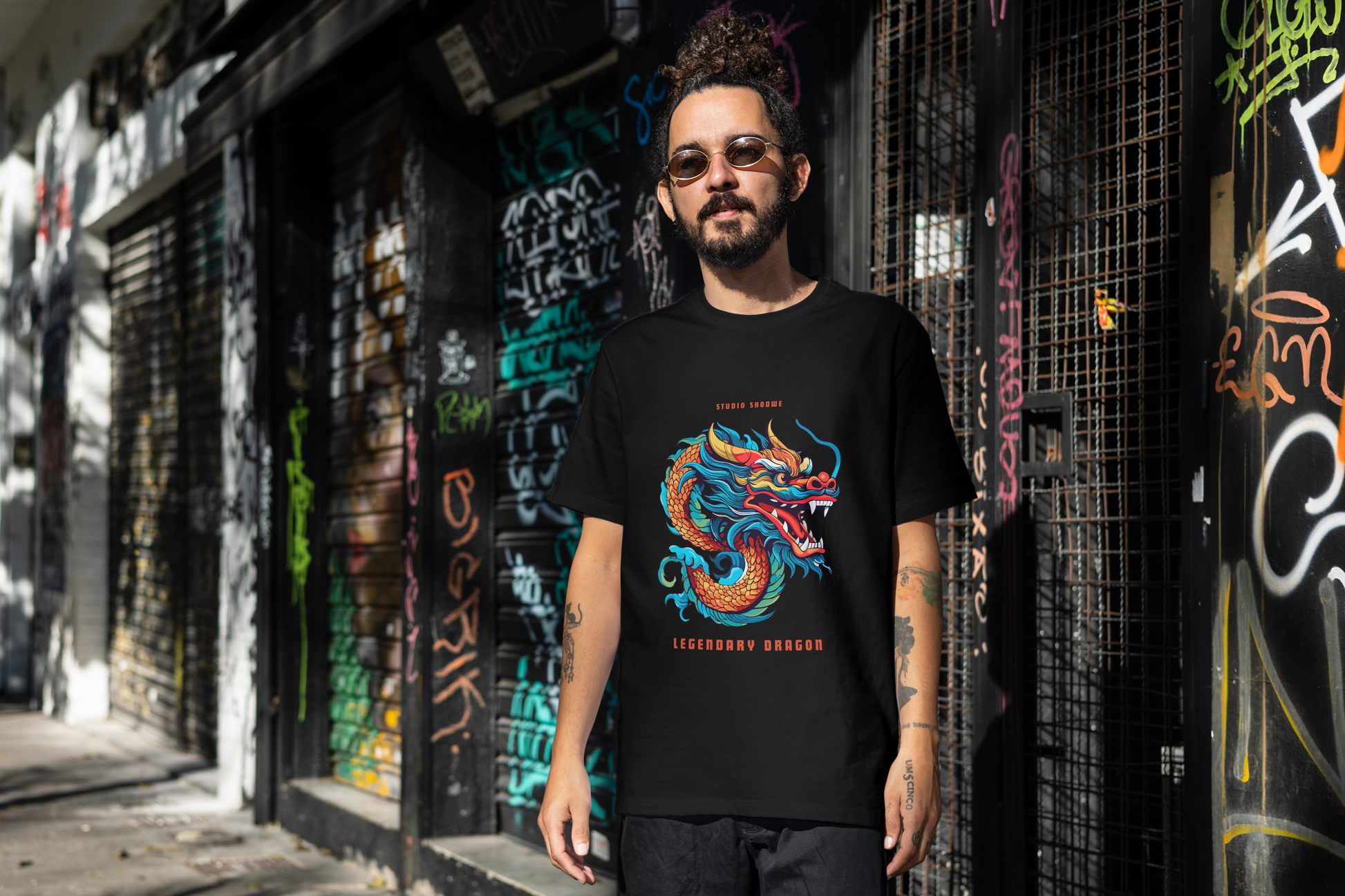 Dragon Blaze – Oversized Graphic Unisex T-Shirt