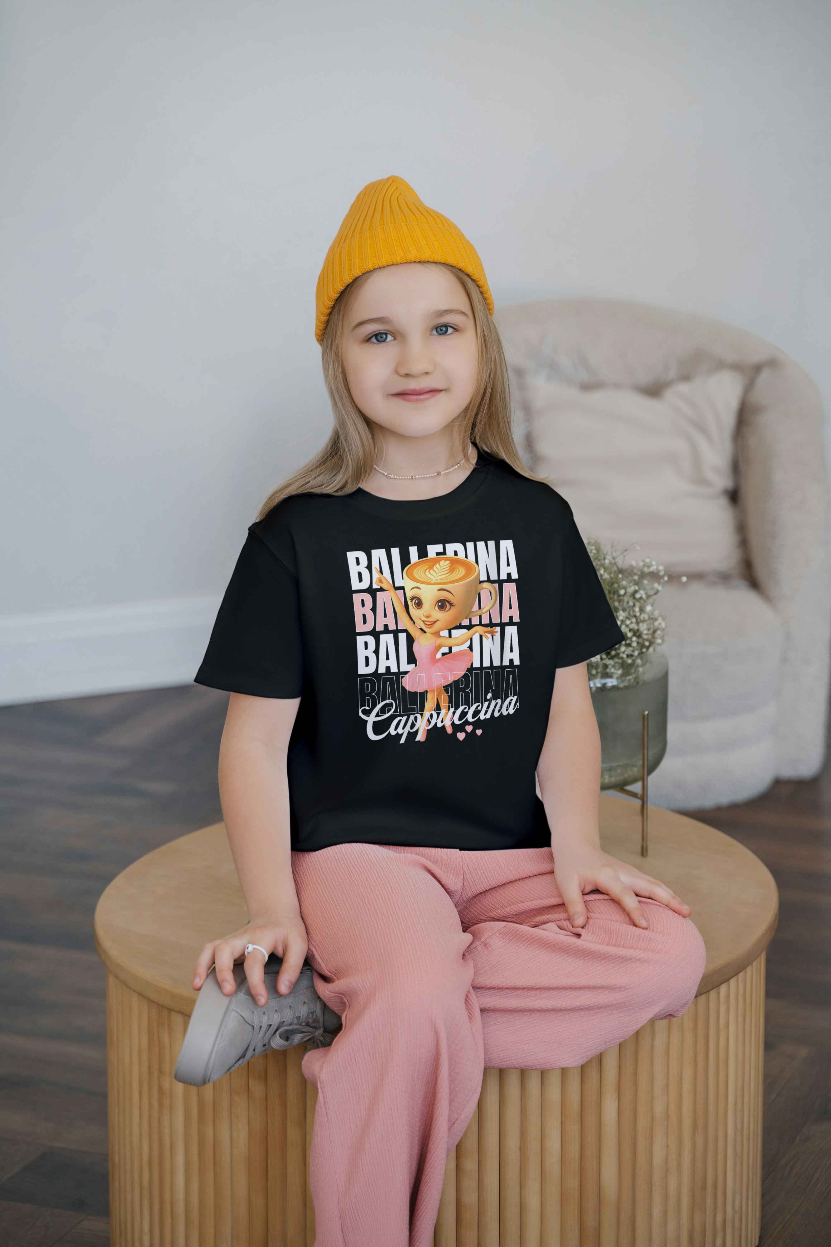 Ballerina Cappuccina Italian Brainrot Kids T-Shirt