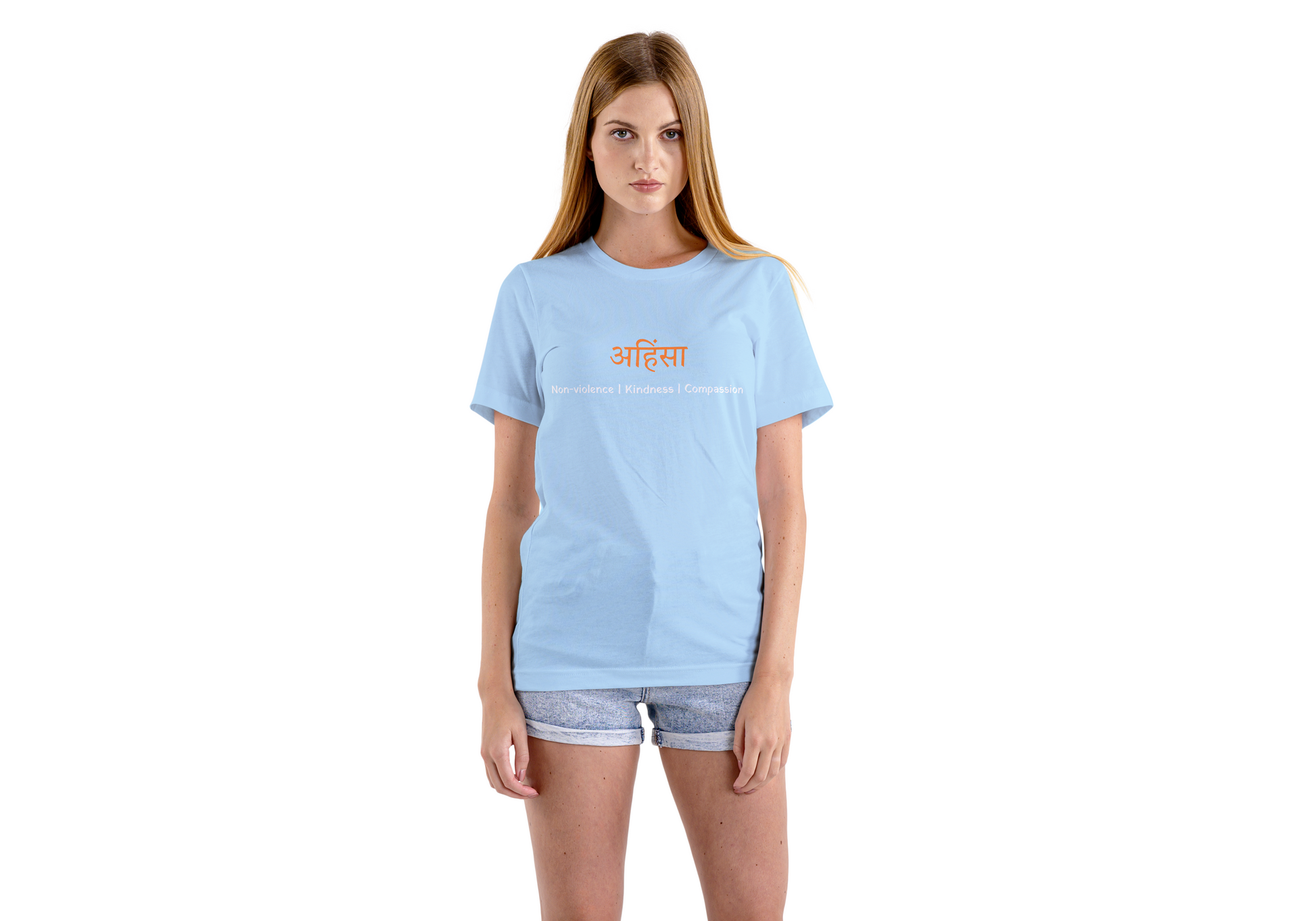 Ahinsa Mantra Unisex Classic Crew T-Shirt