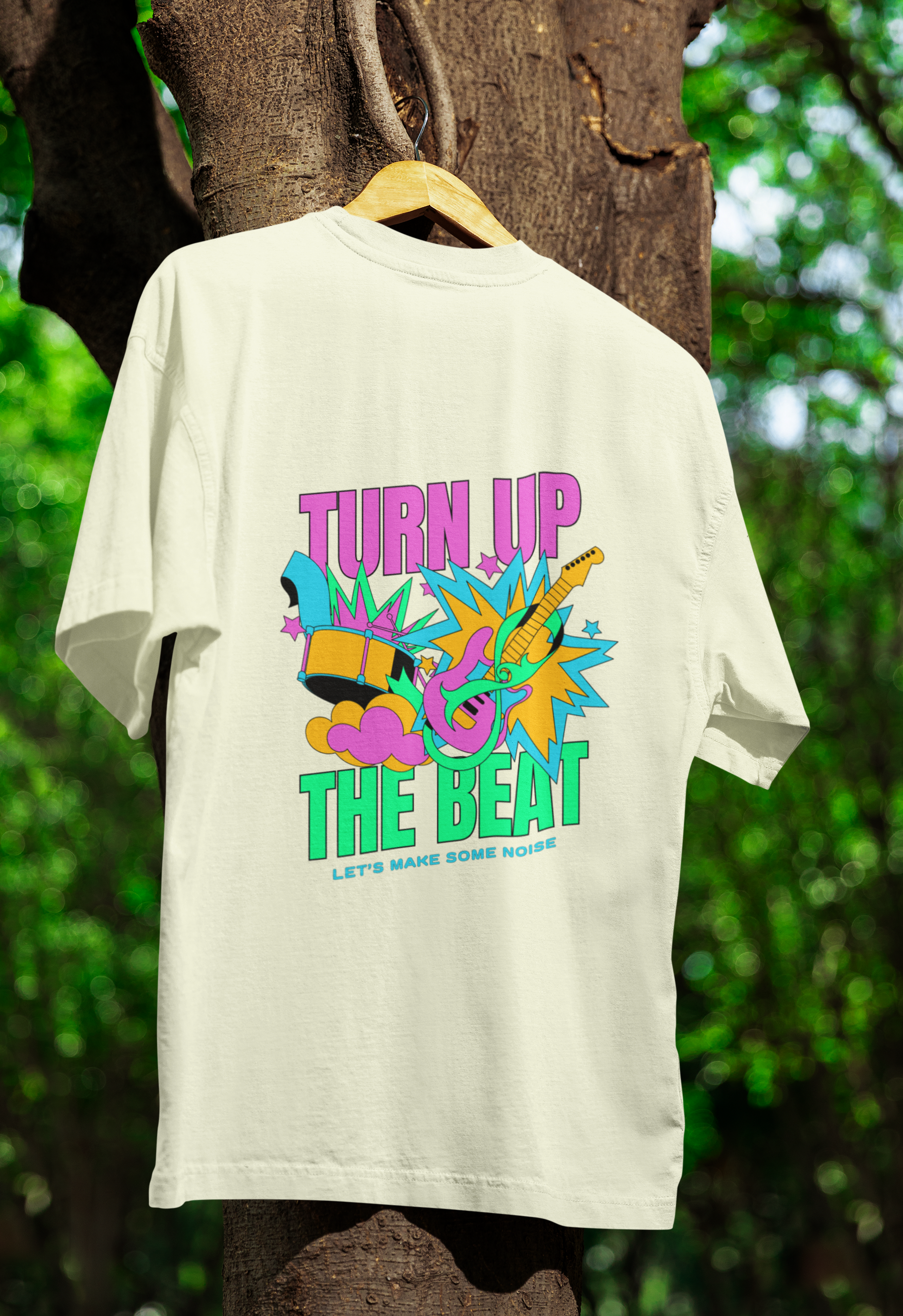 Turn Up the Beat - Unisex Oversized T-Shirt