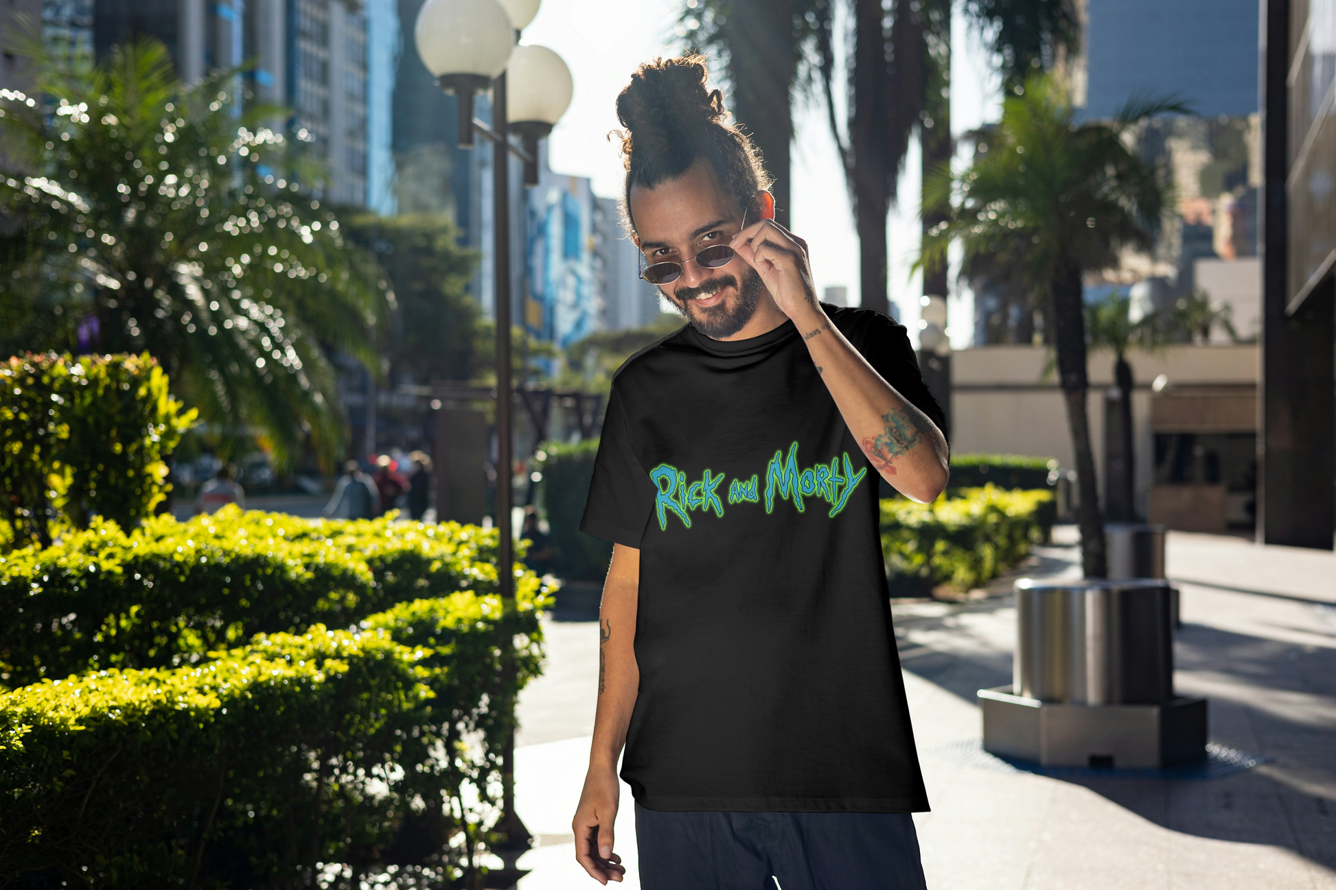 Rick &  Morty Unisex Oversized Ainme T-Shirt