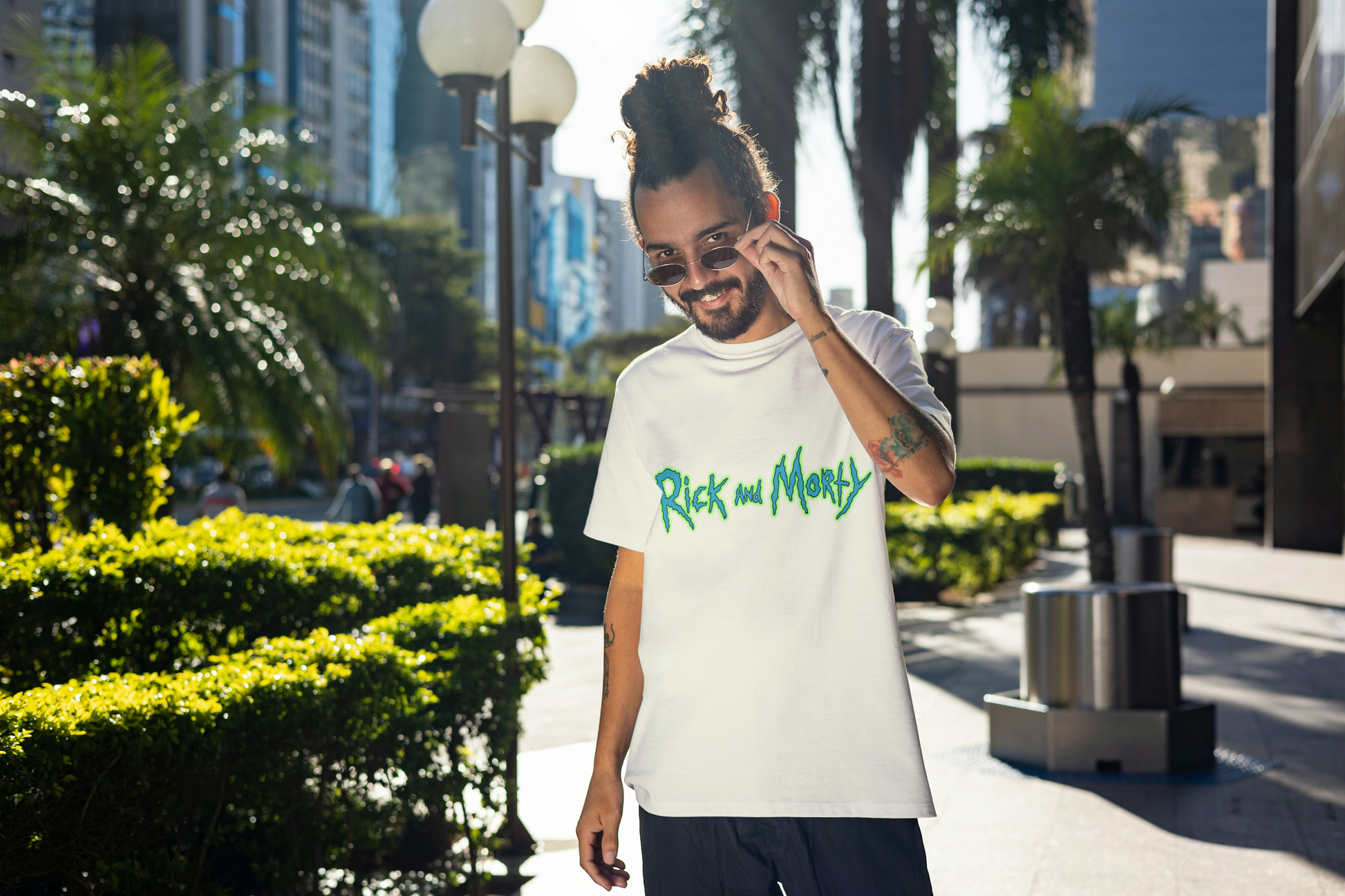 Rick &  Morty Unisex Oversized Ainme T-Shirt