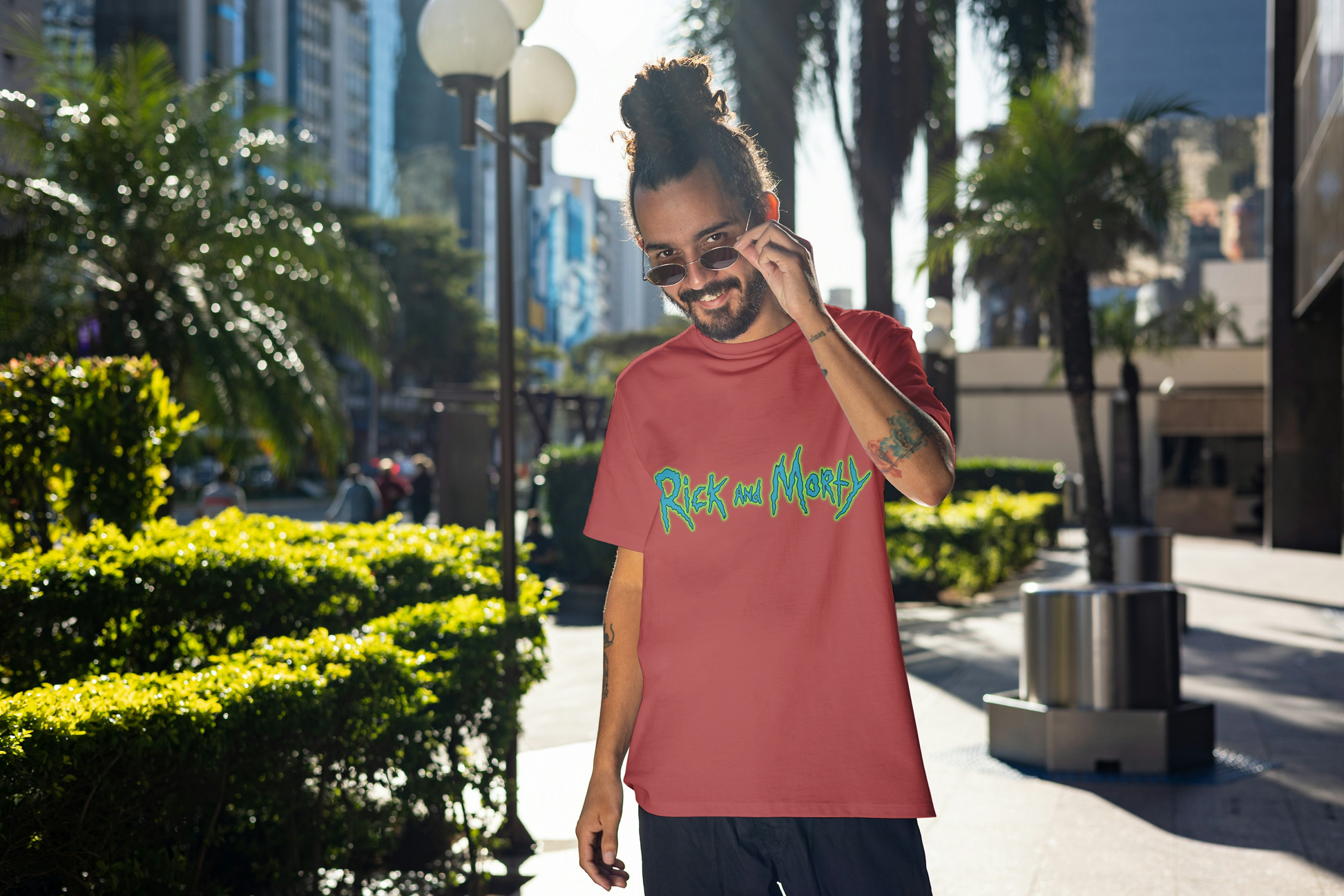 Rick &  Morty Unisex Oversized Ainme T-Shirt
