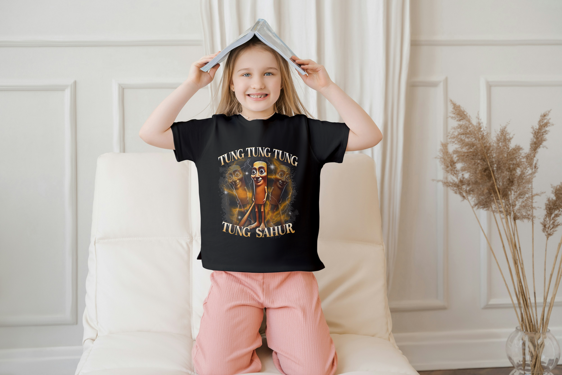 Tung Tung Tung Shaurrr Italian Brainrot Kids Tshirt