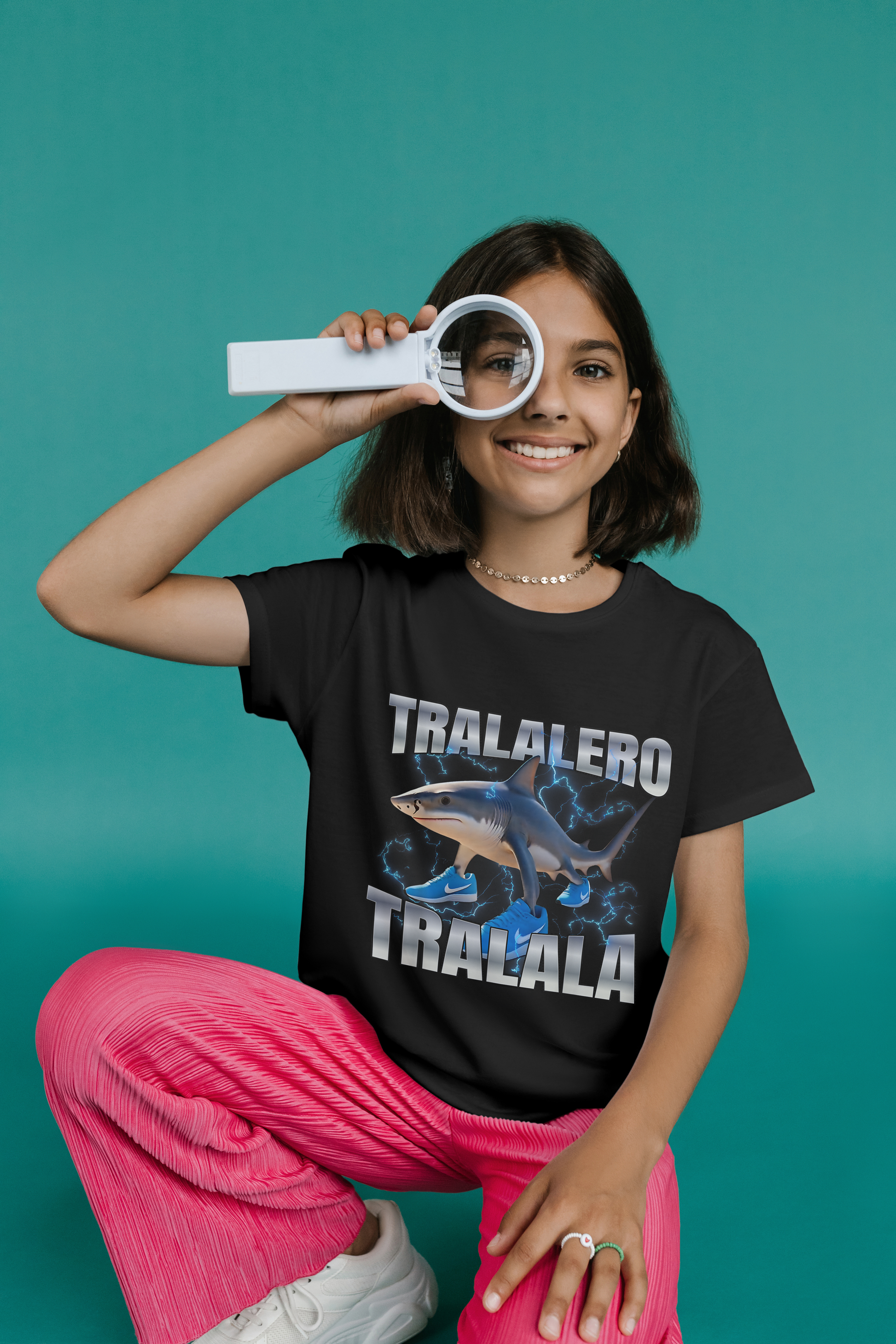 Tralalero Tralala Italian Brainrot Kids Tshirt