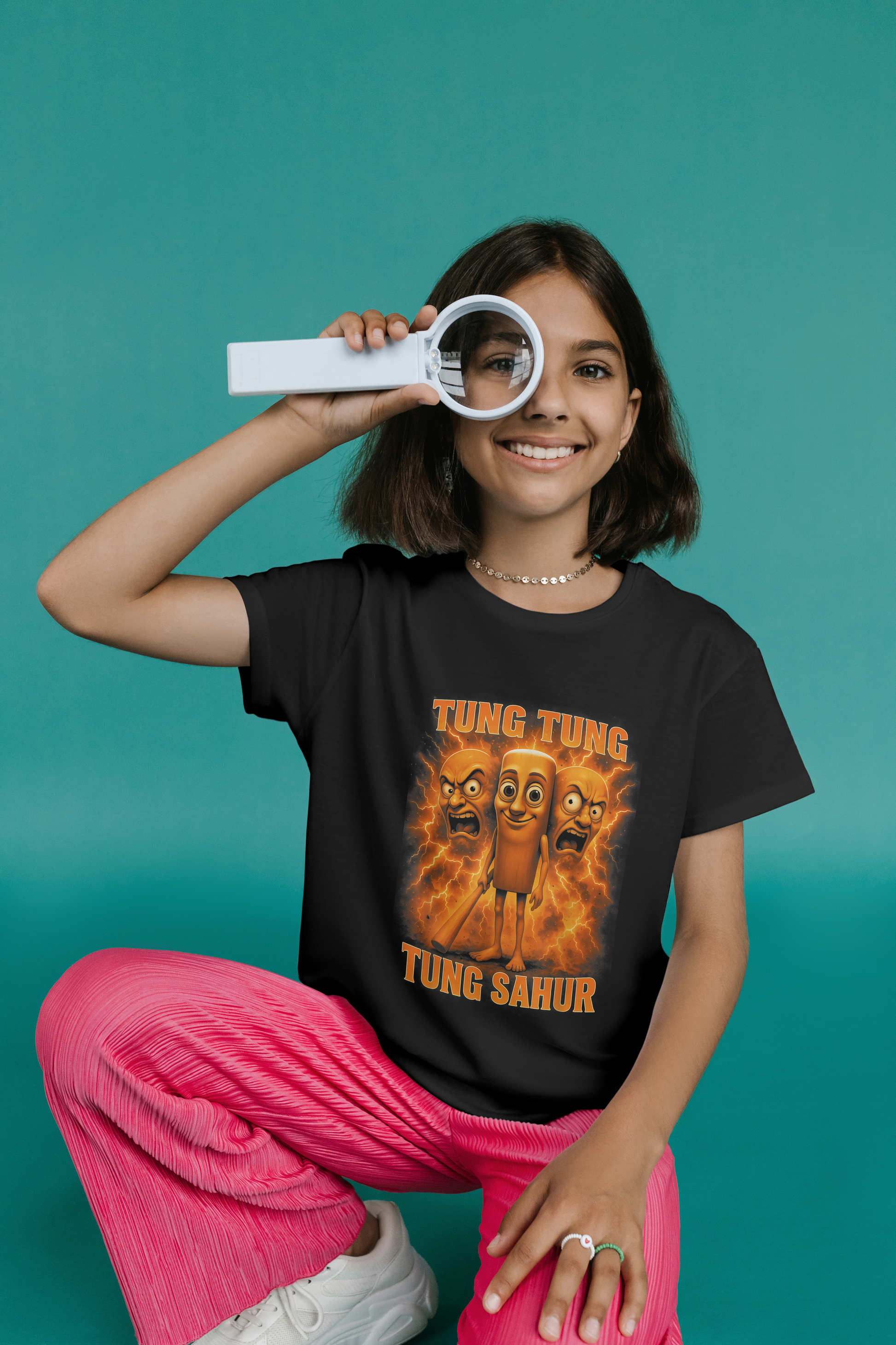 Tung Tung Tung Sahur Italian Brainrot Kids T-Shirt