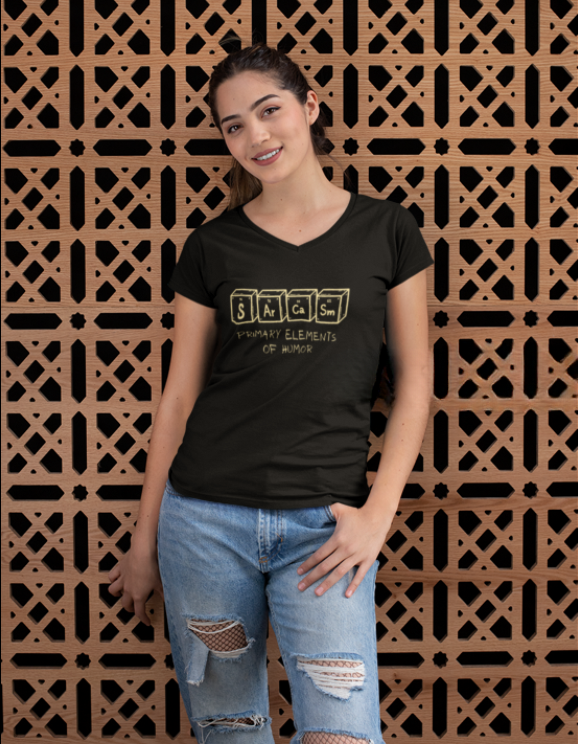 Sarcasm Unisex V Neck T-Shirt