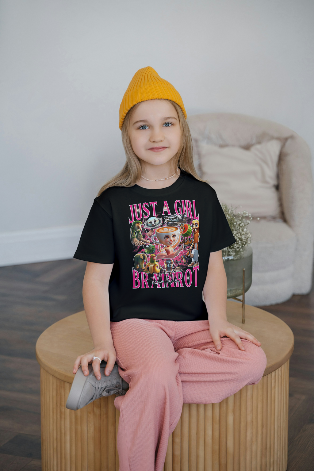 Ballerina Cappuccina Italian Brainrot Kids Tshirt