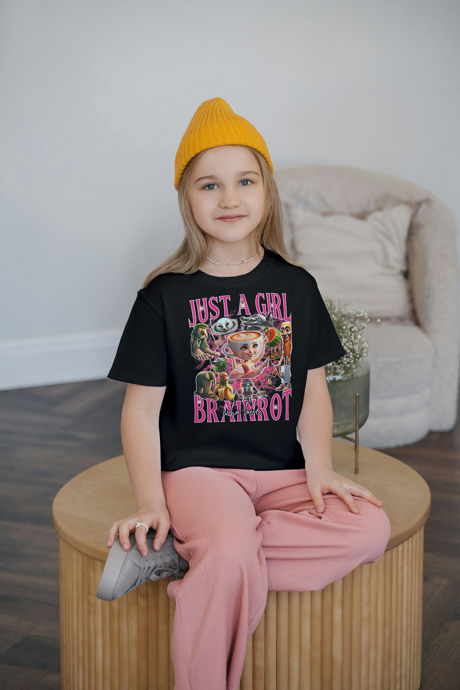 Ballerina Cappuccina Italian Brainrot Kids Tshirt