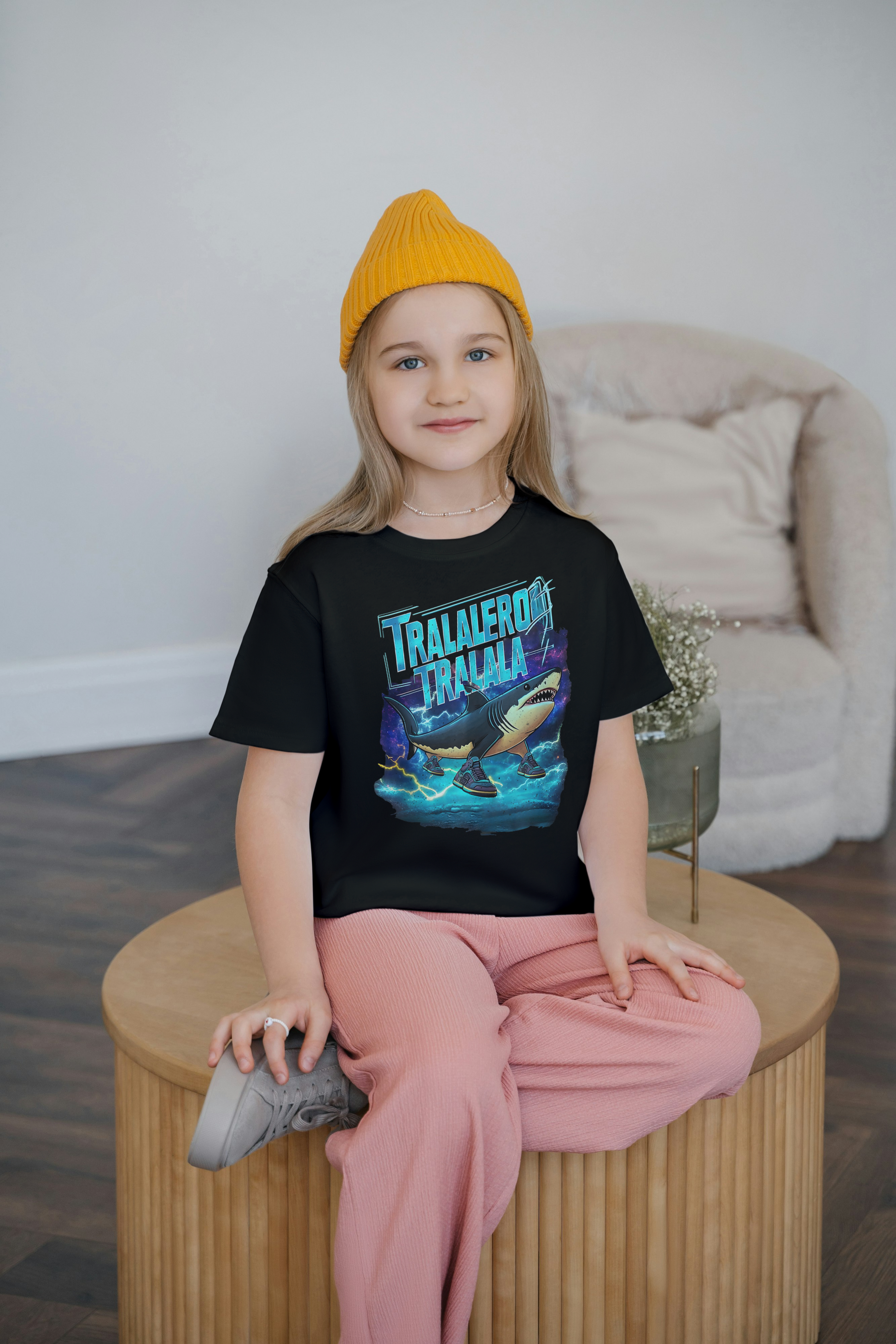 Tralalero Tralala Italian Brainrot Kids Tshirt