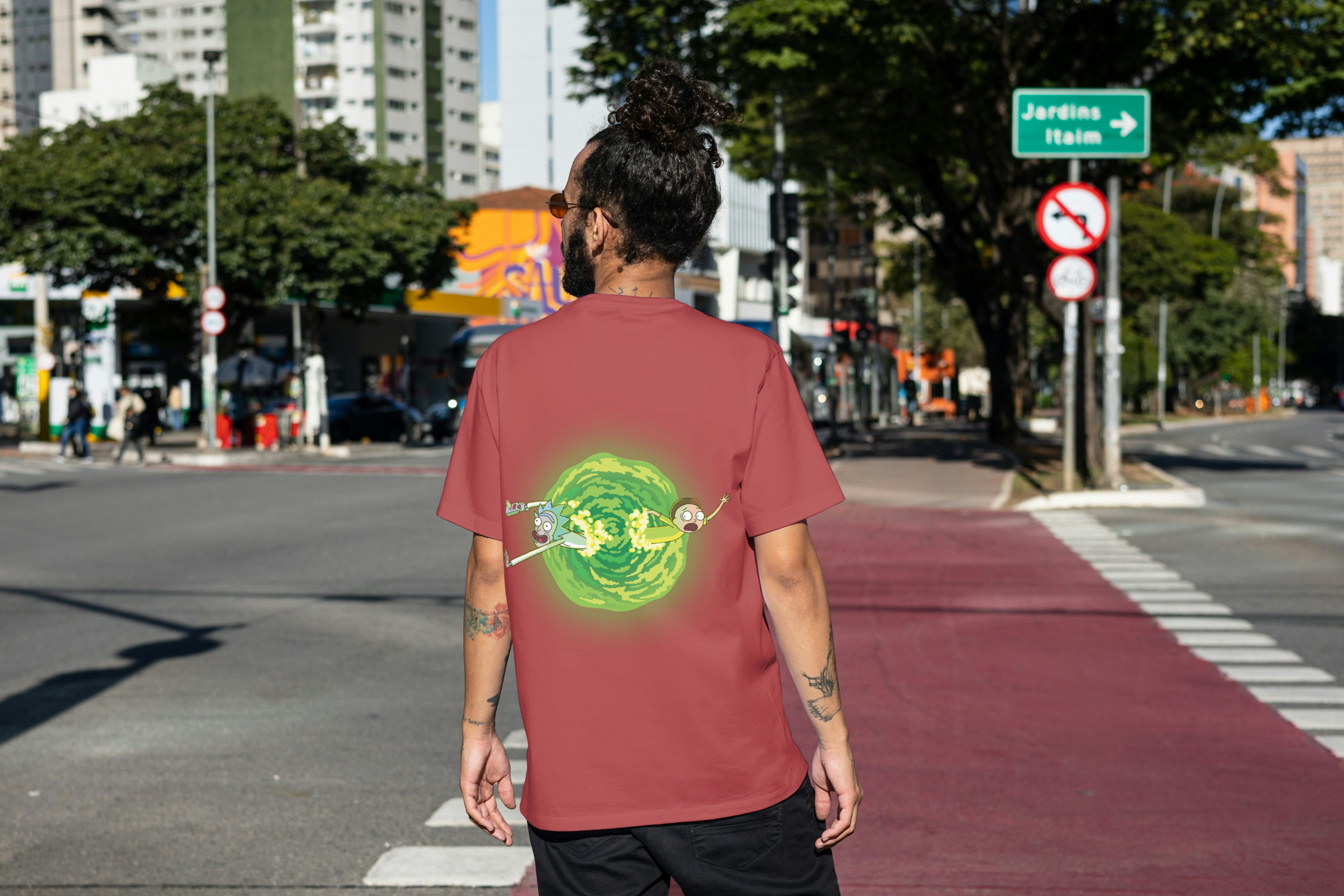 Rick &  Morty Unisex Oversized Ainme T-Shirt