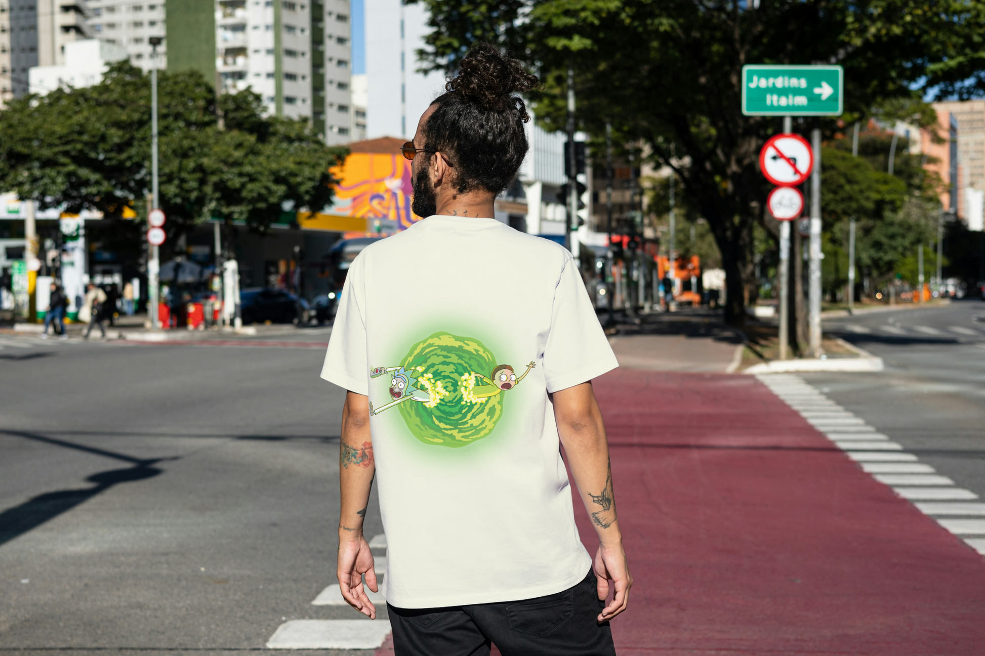 Rick &  Morty Unisex Oversized Ainme T-Shirt