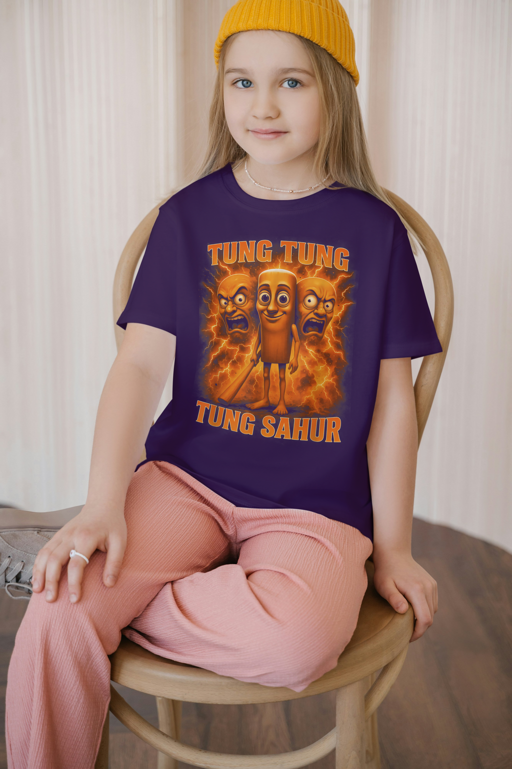 Tung Tung Tung Sahur Italian Brainrot Kids T-Shirt