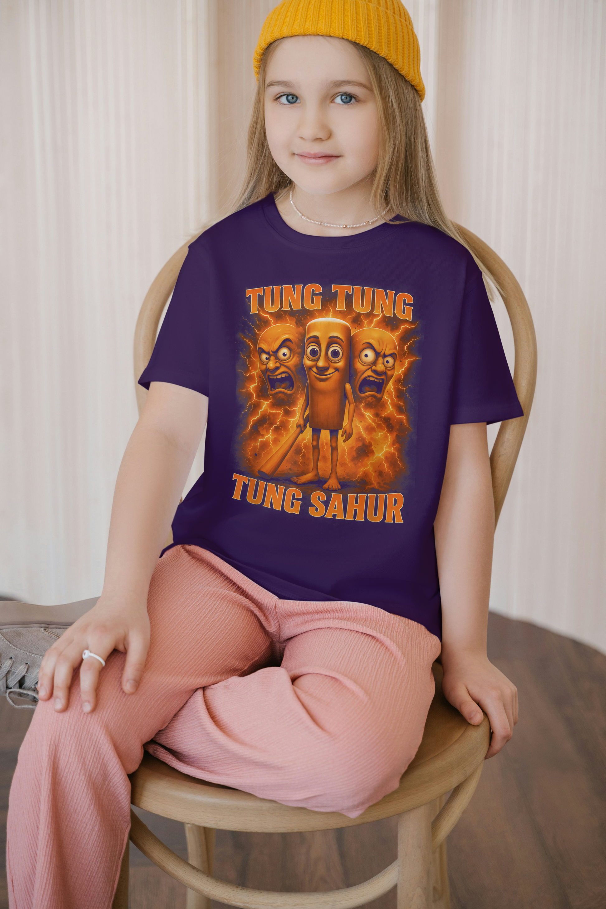Tung Tung Tung Sahur Italian Brainrot Kids T-Shirt