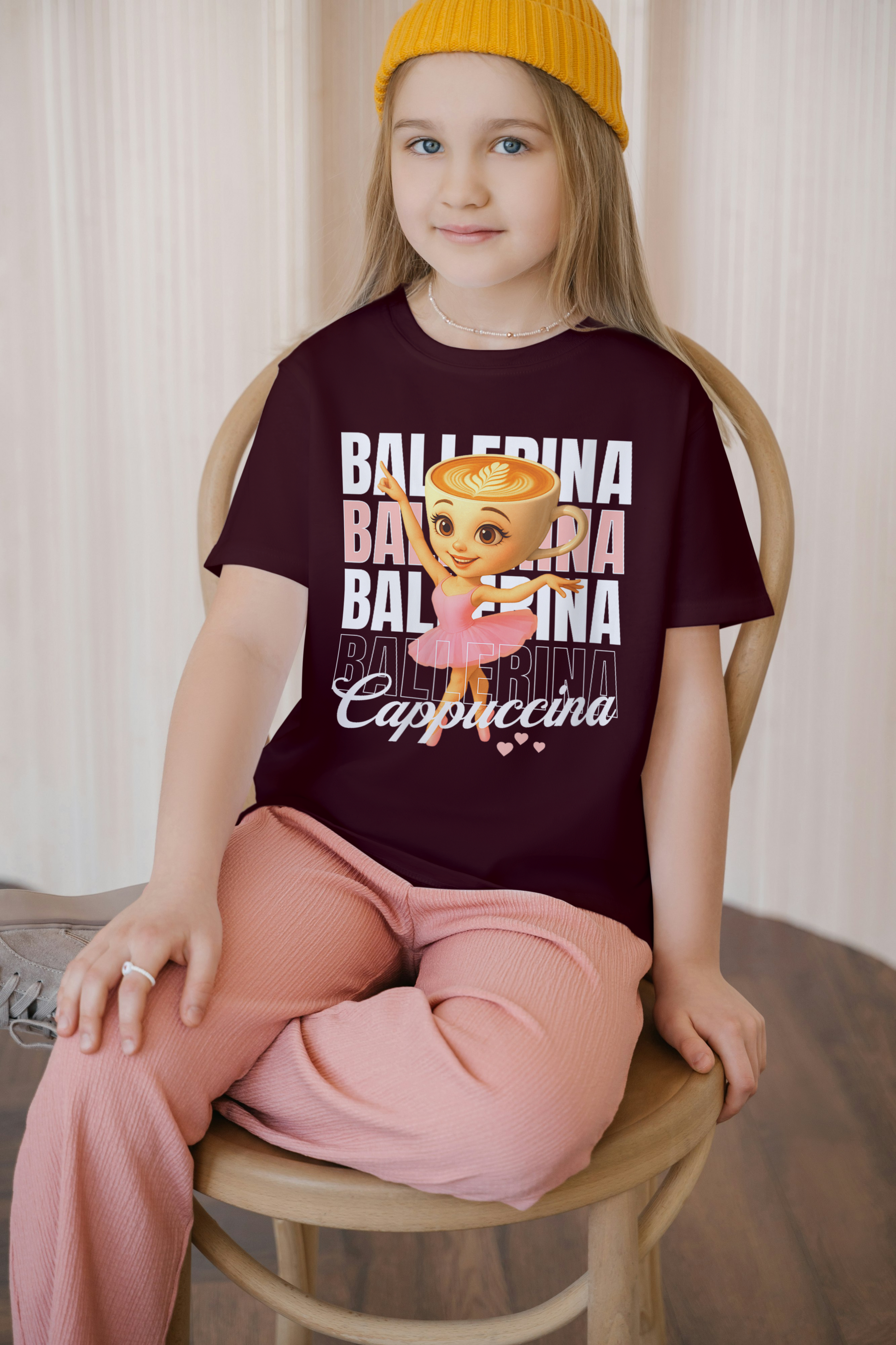 Ballerina Cappuccina Italian Brainrot Kids T-Shirt