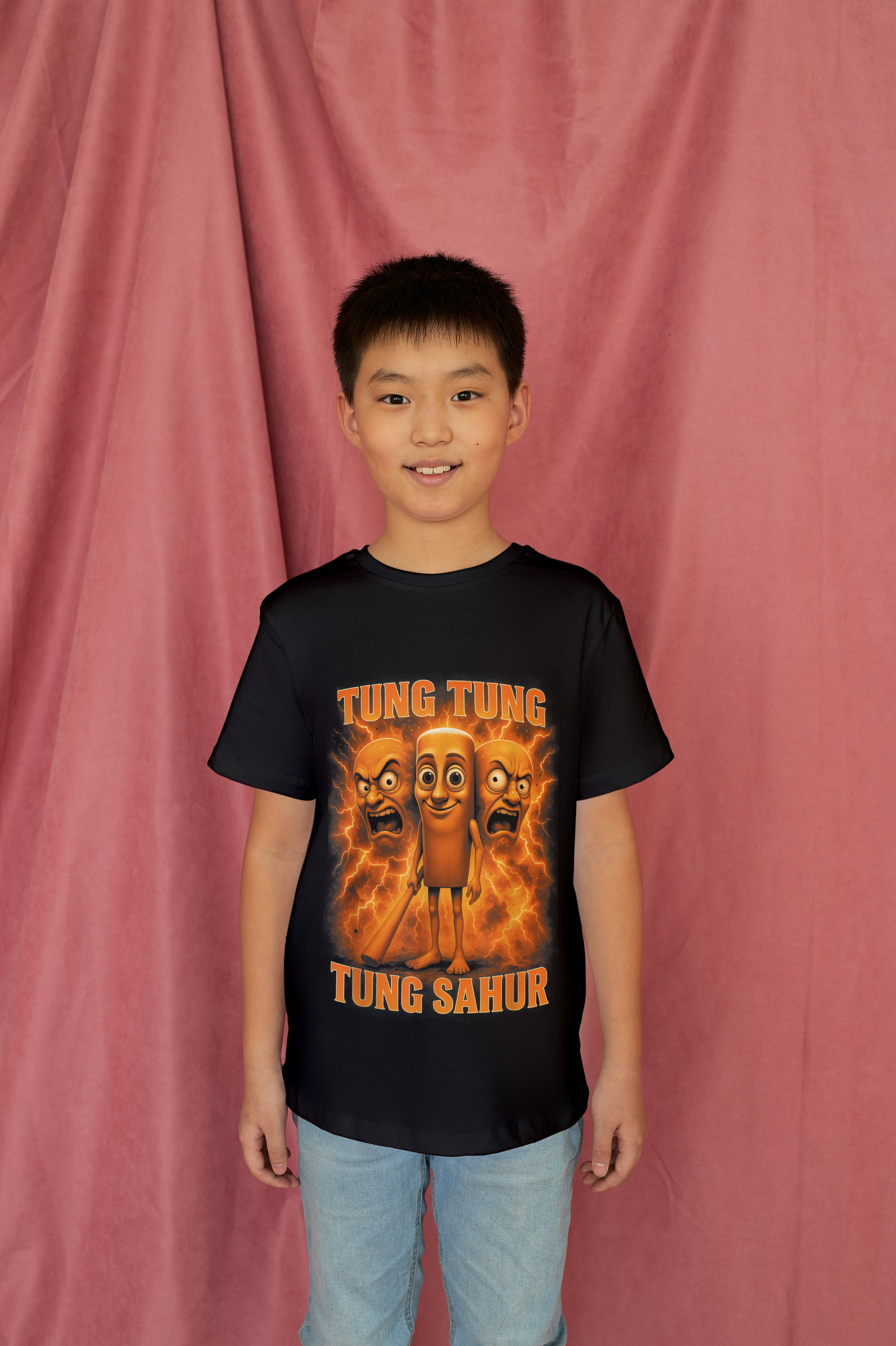 Tung Tung Tung Sahur Italian Brainrot Kids T-Shirt