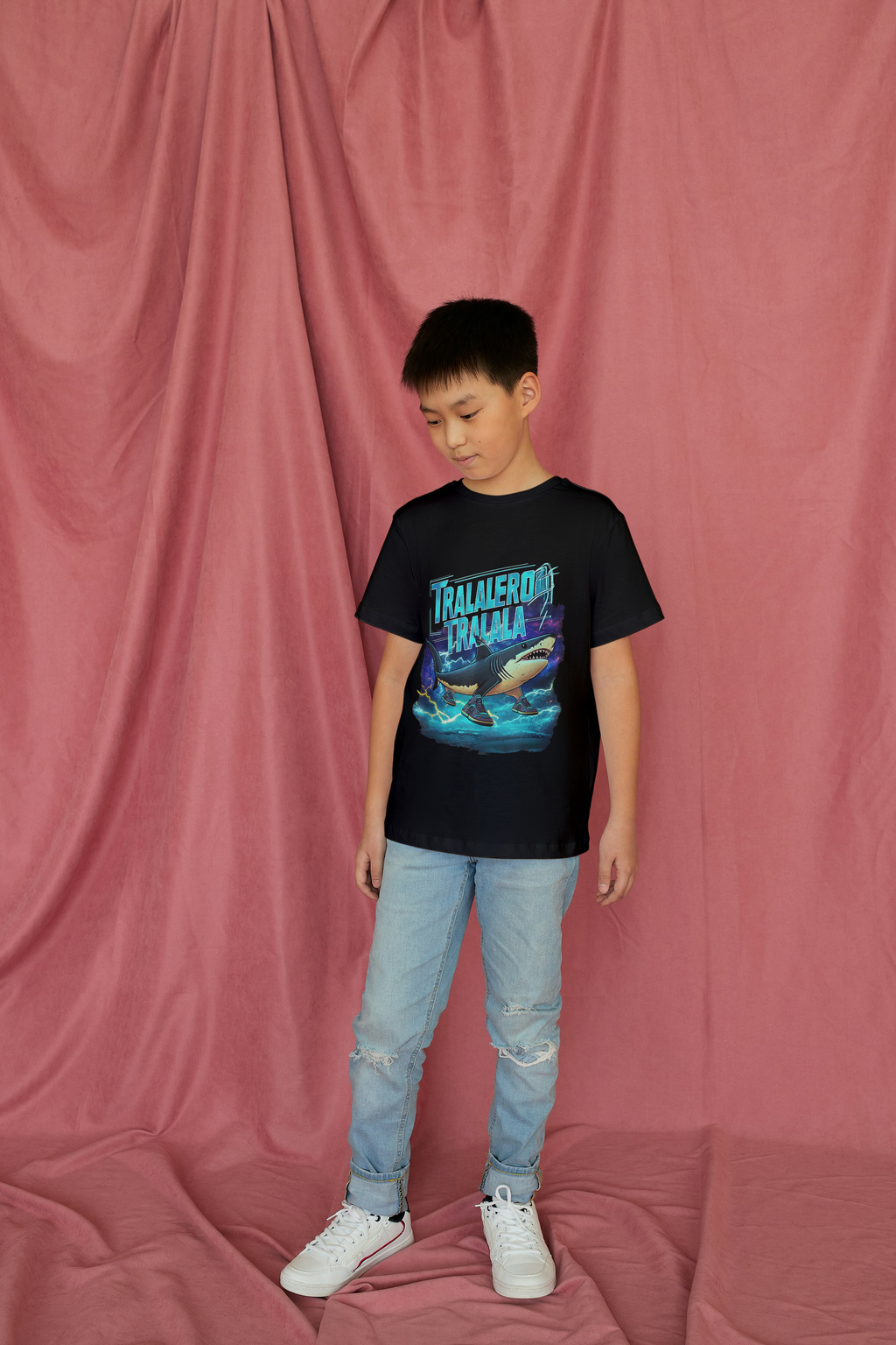Tralalero Tralala Italian Brainrot Kids Tshirt