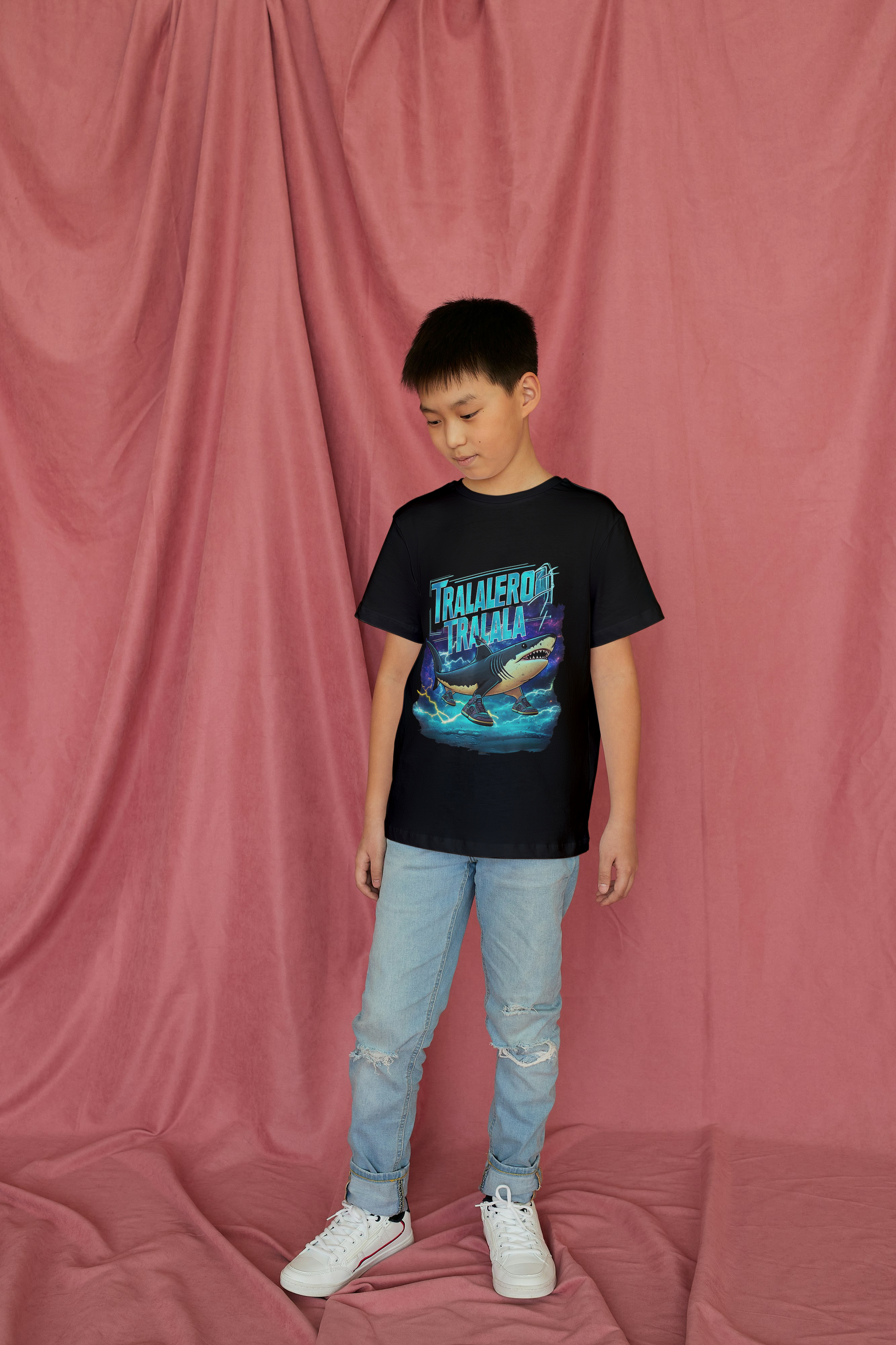 Tralalero Tralala Italian Brainrot Kids Tshirt