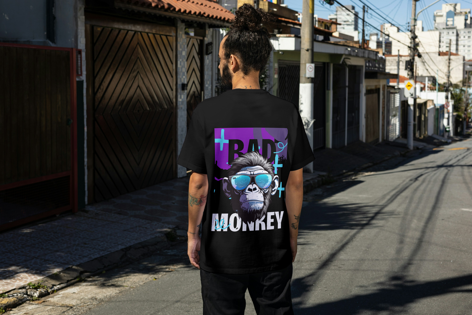Monkey Unisex Oversized T-Shirt