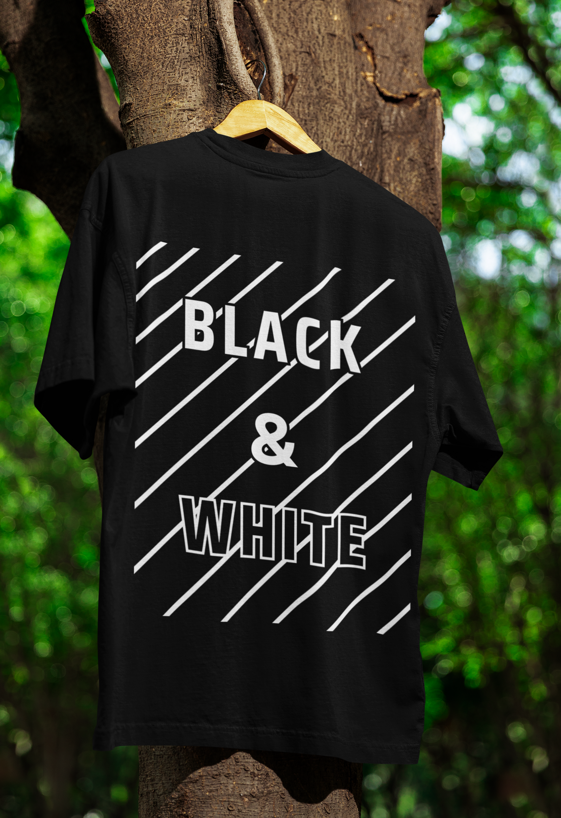 Black and White Unisex T-Shirt