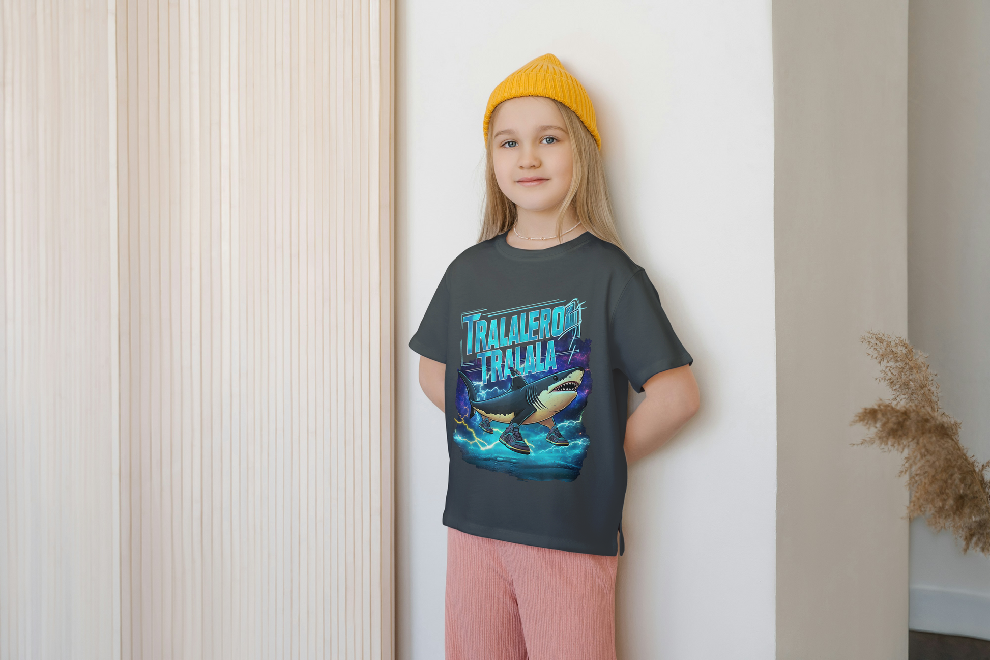 Tralalero Tralala Italian Brainrot Kids Tshirt