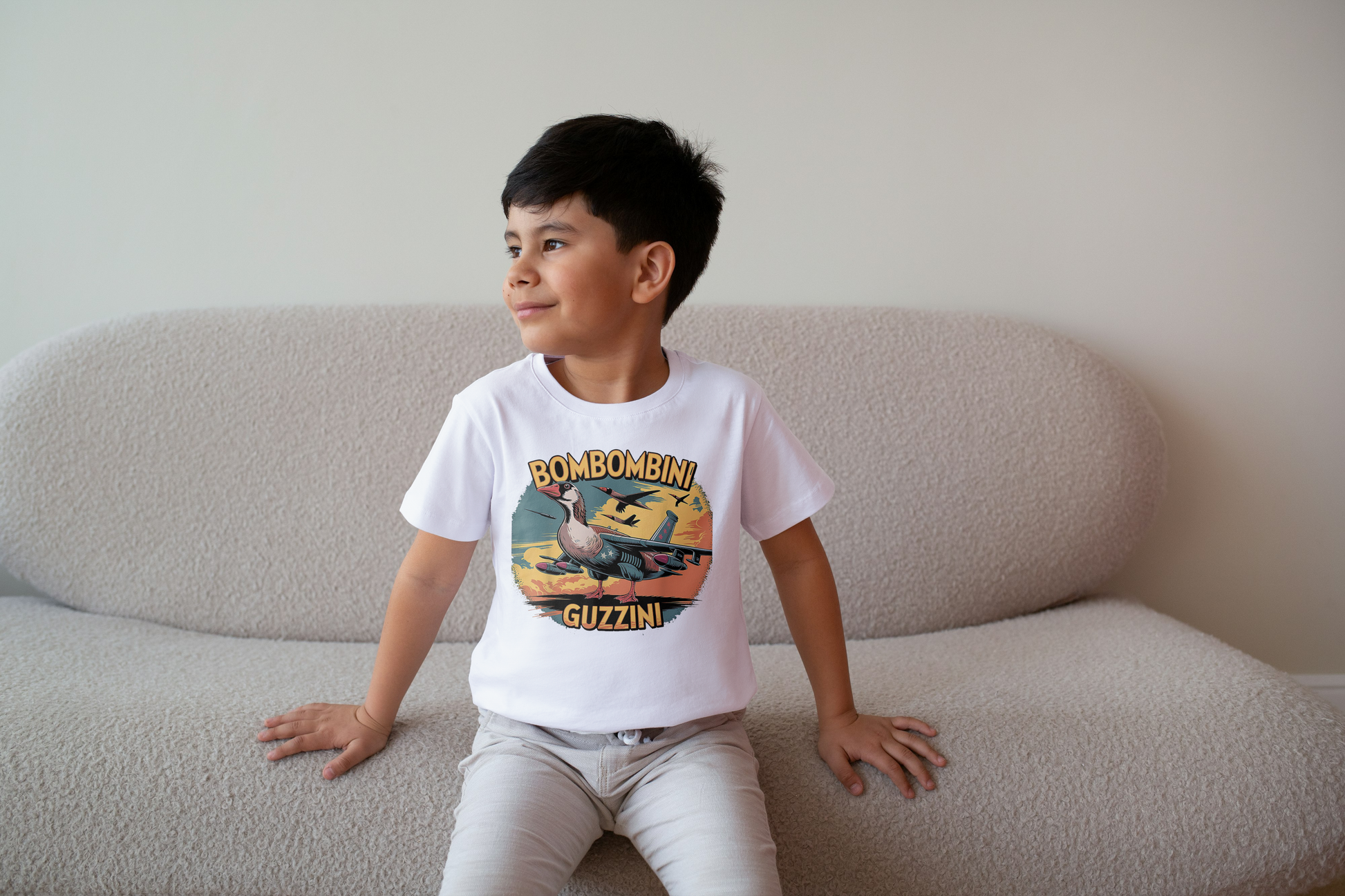 Bombombini Guzzini Italian Brainrot Kids Tshirt