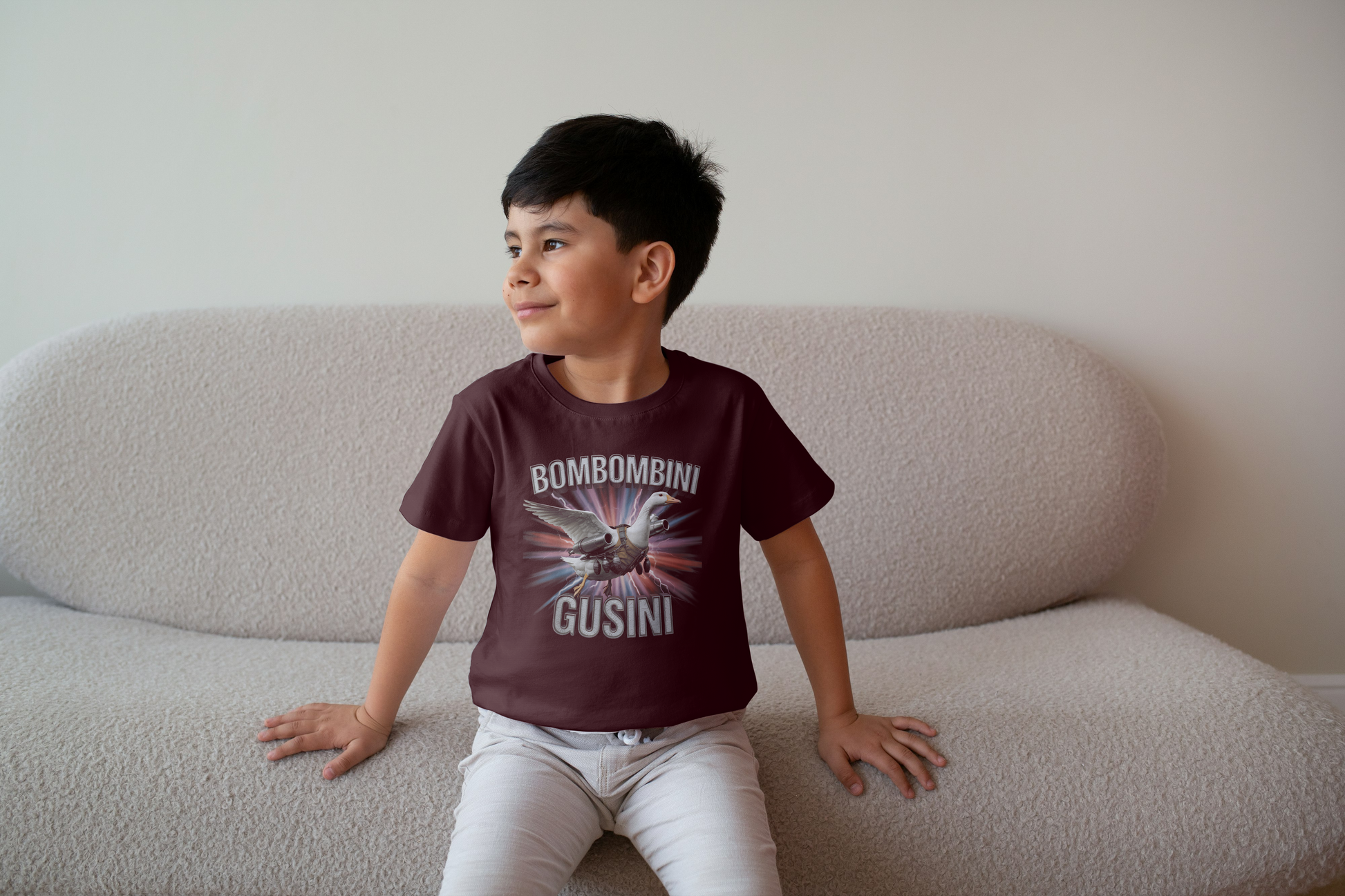 Bombombini Guzzini Italian Brainrot Kids Tshirt