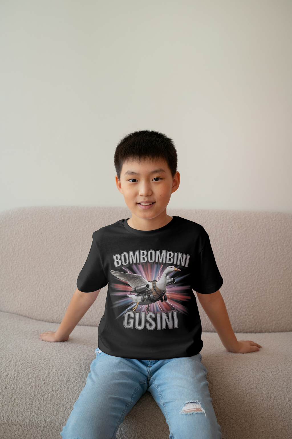 Bombombini Guzzini Italian Brainrot Kids Tshirt