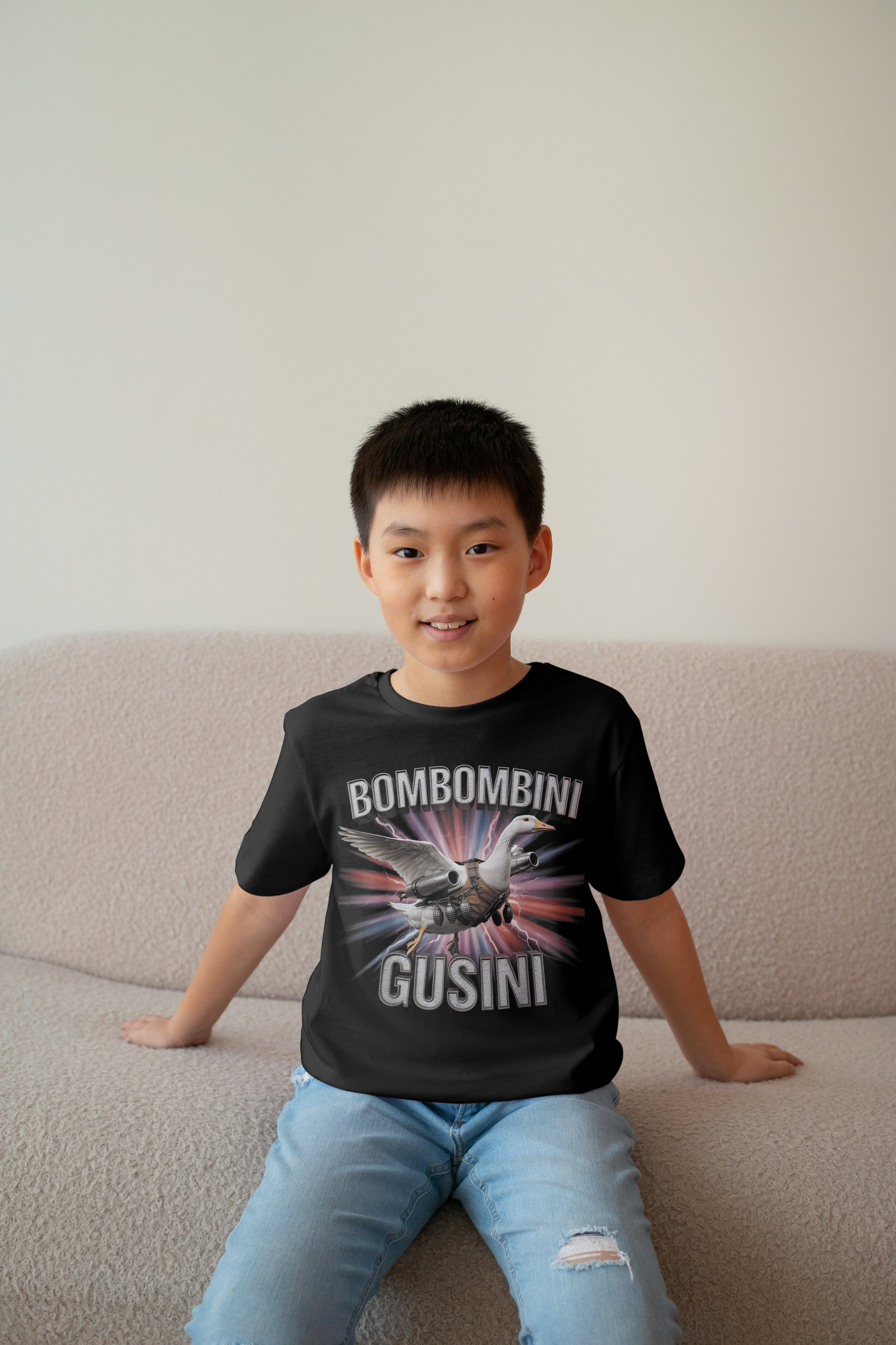 Bombombini Guzzini Italian Brainrot Kids Tshirt